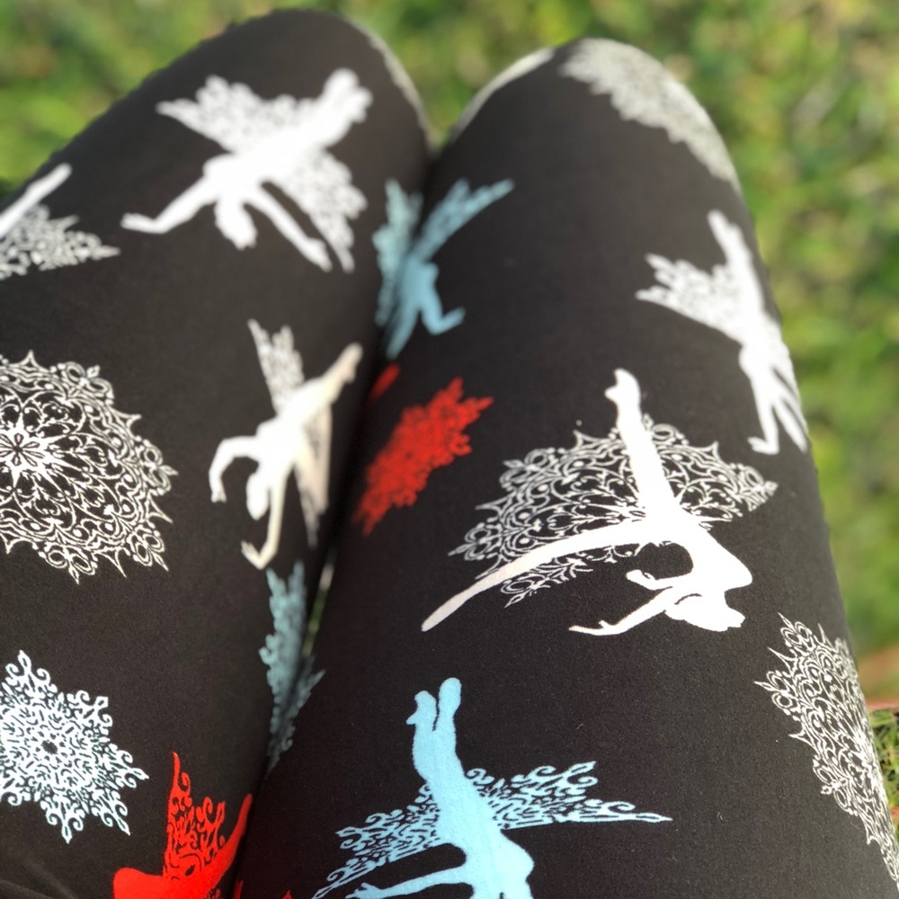 LAST ONE Ballerina Nutcracker Leggings} Yoga waist - Picture 2 of 2